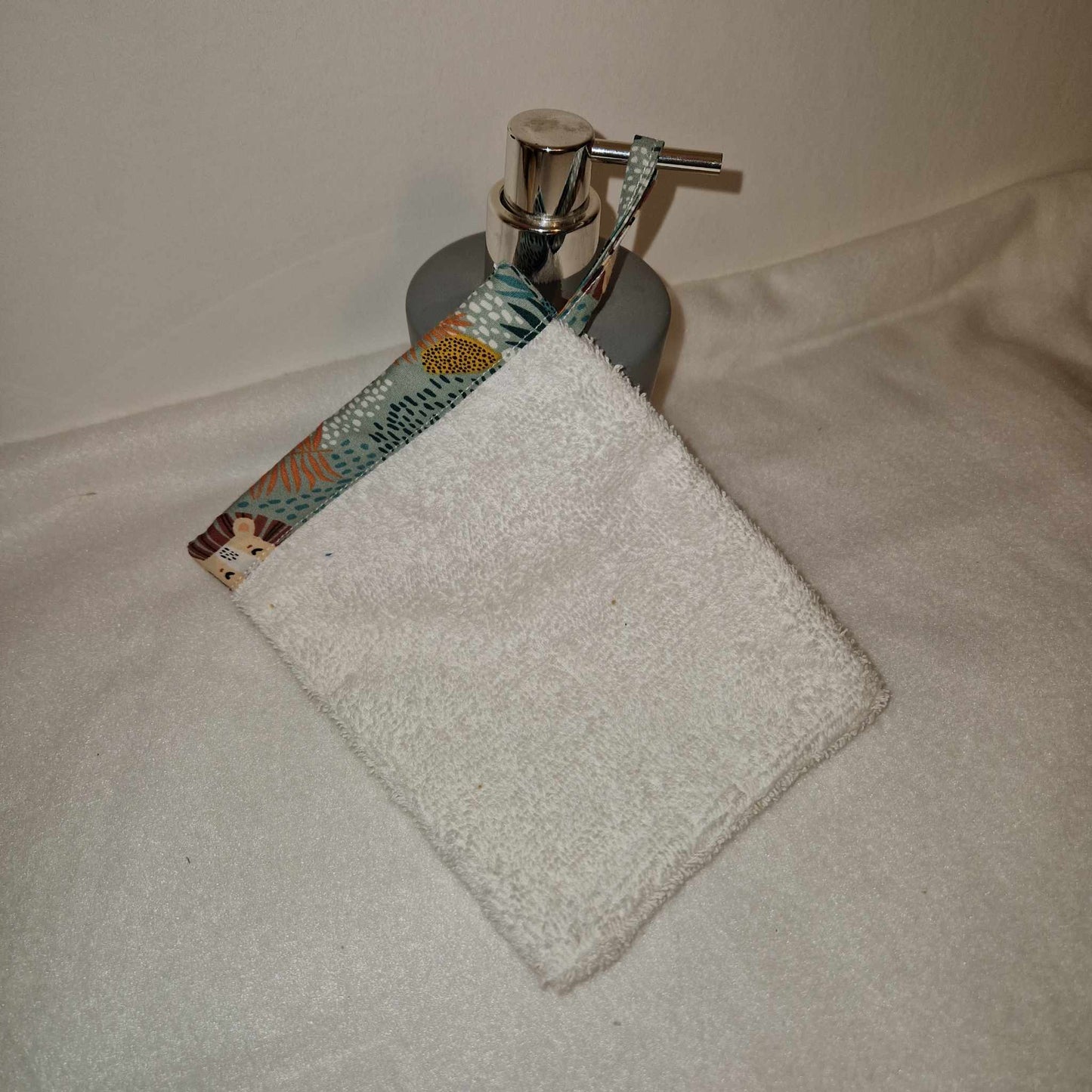 Gant de toilette "jungle" - éponge de coton