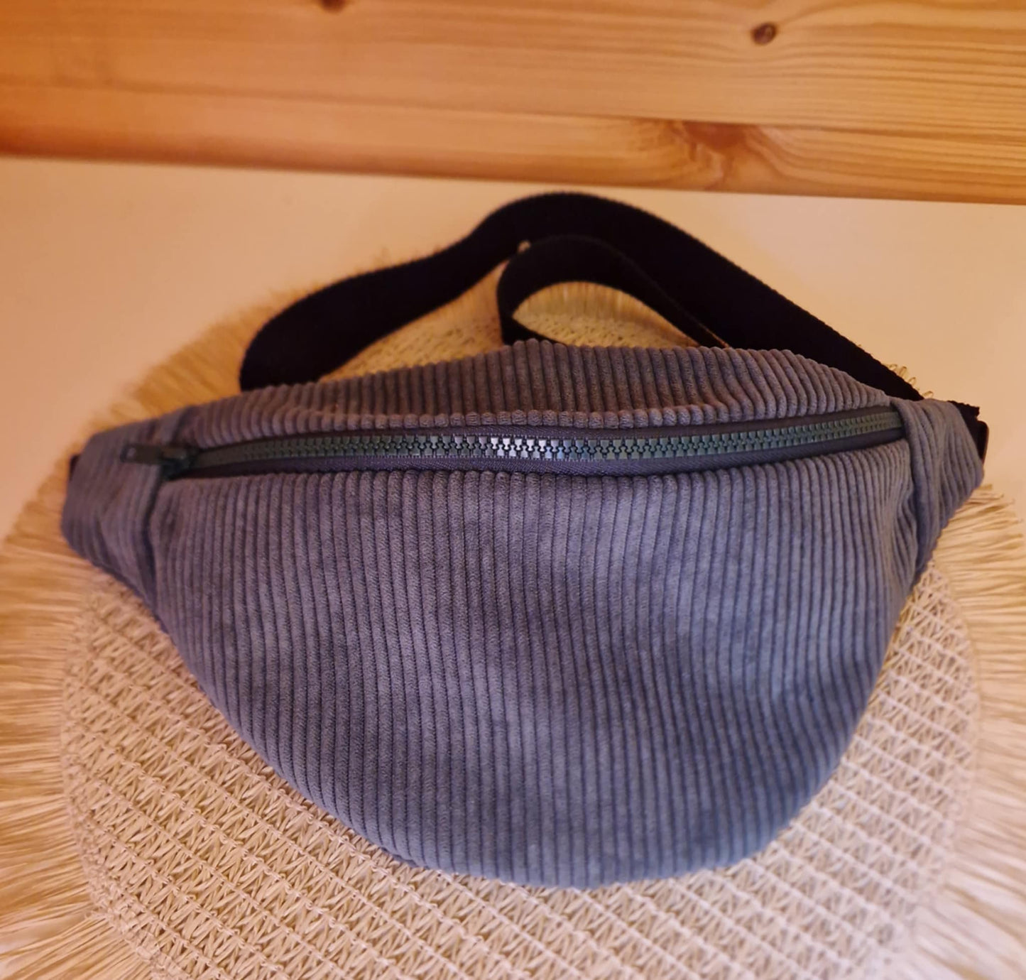 Sac banane velours - vert