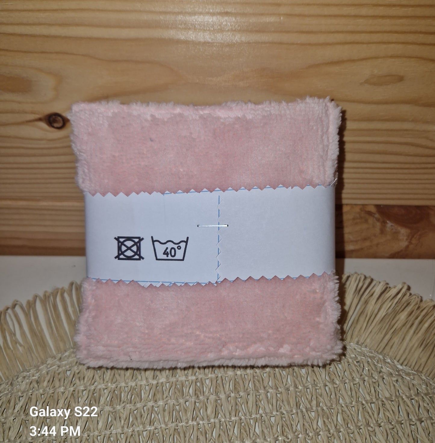 Lot 5 lingettes "évantails gris" - bambou