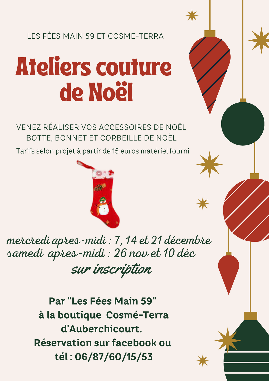 Les ateliers couture