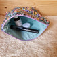Grande trousse maquillage "fleurie pop et colorée"