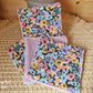 Lot 5 lingettes "fleuries pop et colorées" - bambou