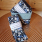 Duo beauté "fleuri bleu blanc" - bambou