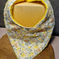 Bandana "stylé liberty jaune" - éponge de coton