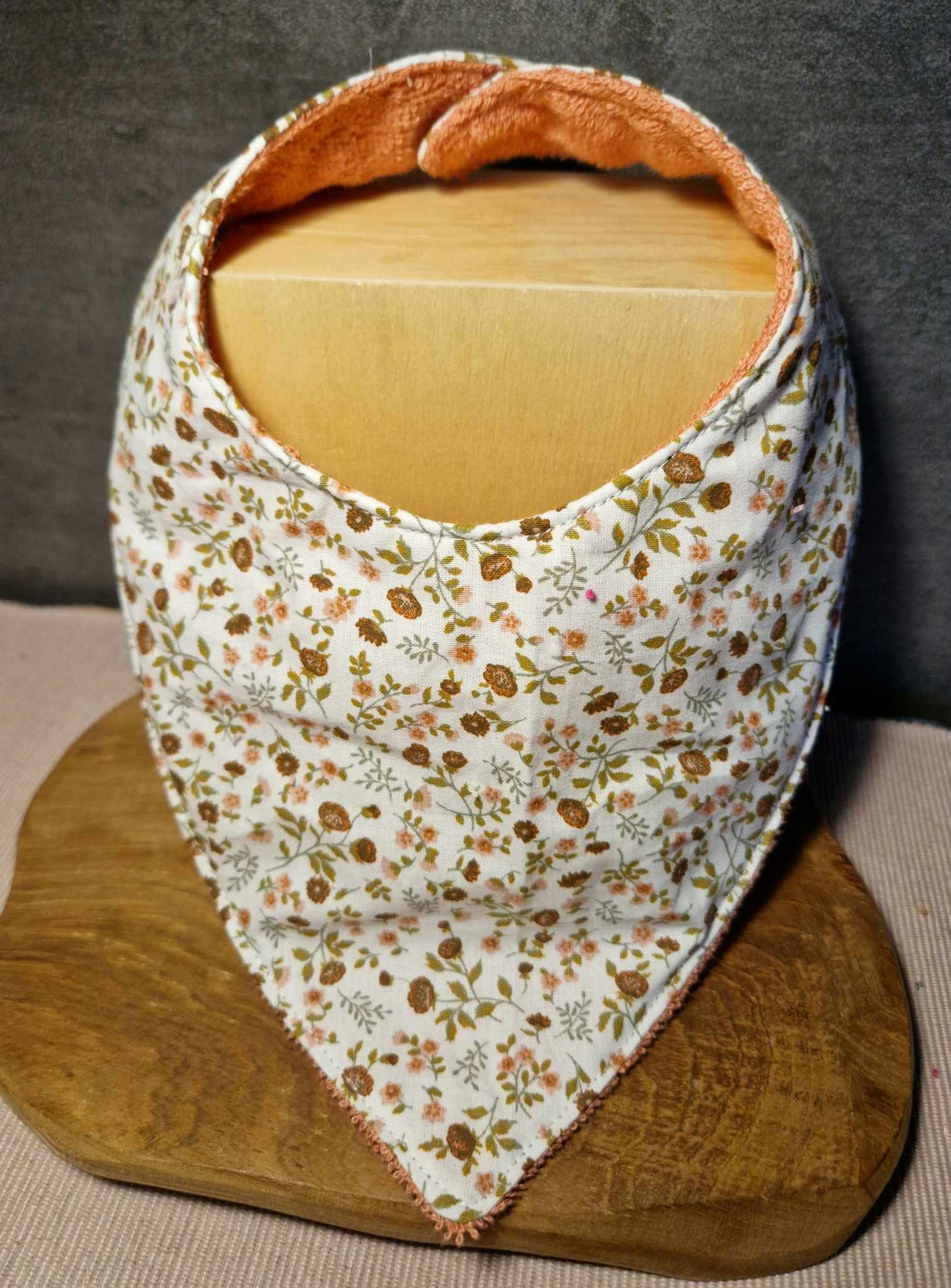 Bandana "Arti Eleoni fleuri"" - éponge de bambou bouclettes