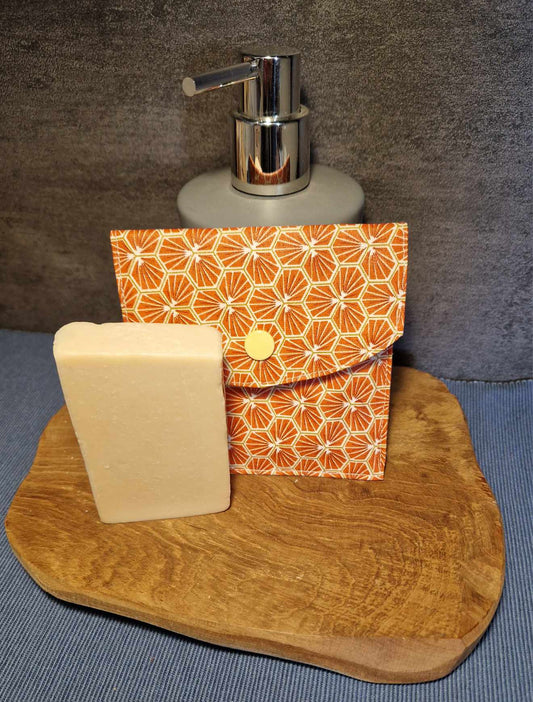 Pochette à savon "orangée"