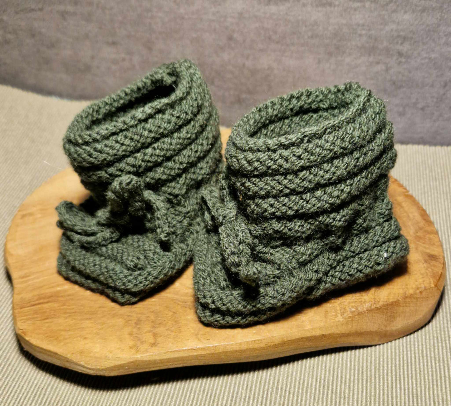 Chaussons "kaki"