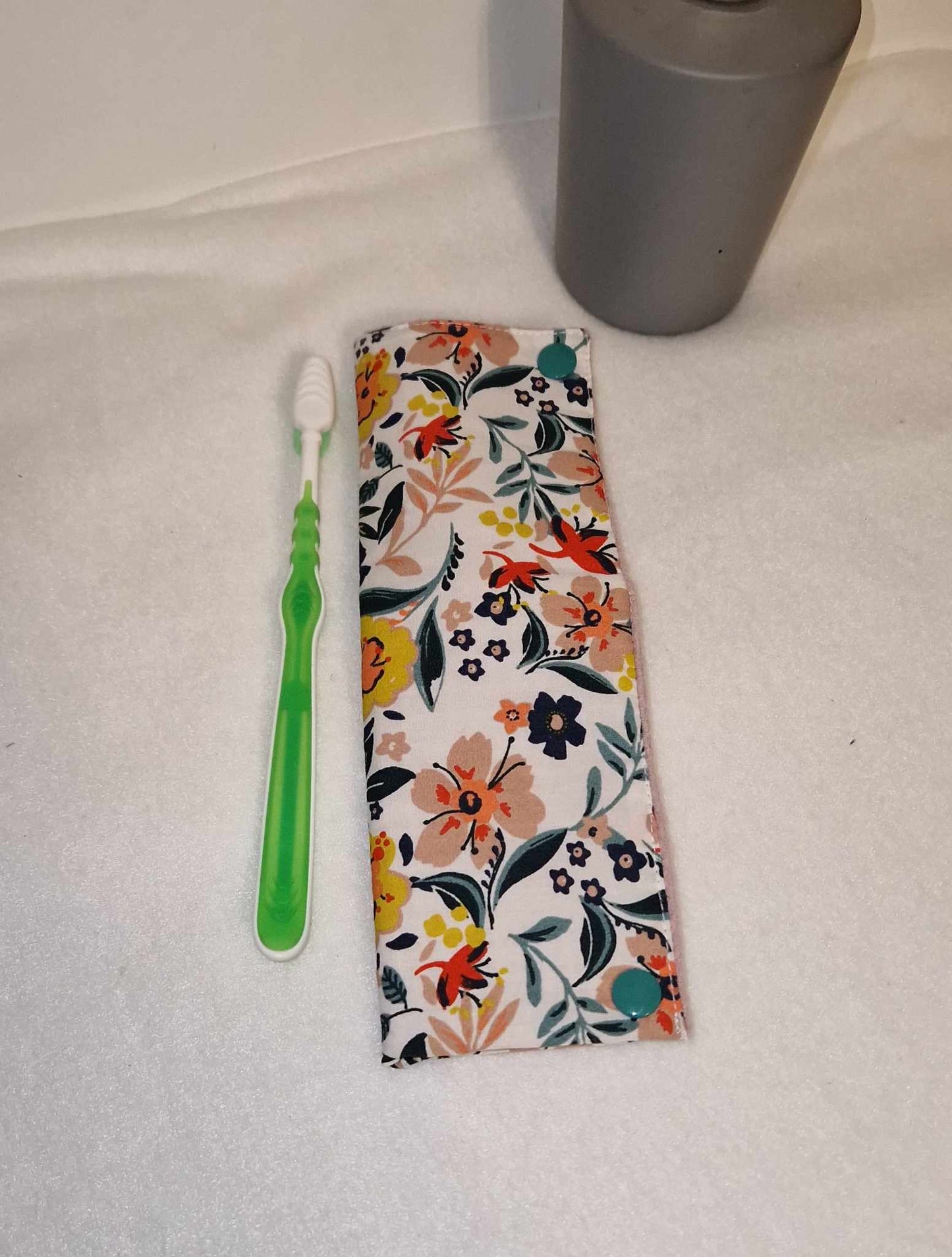 Etui double pour brosse à dents "douceur printanière"