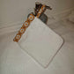 Gant de toilette "Géométrique blanc"