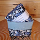 Duo beauté "fleuri bleu blanc" - bambou