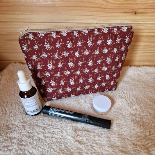 Grande trousse maquillage "Fleurettes Terra"