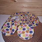 Lot 6 charlottes couvre plats - Fleurs multicolores