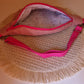 Sac banane velours - rose