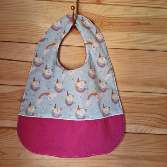 Bavoir fantaisie "licornes"