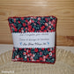 Lot 5 lingettes "fleuries rouges" - bambou