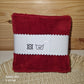 Lot 5 lingettes "fleuries rouges" - bambou