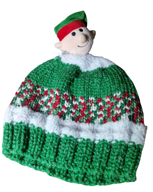 Bonnet lutin vert