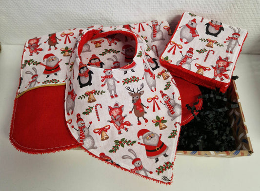 Coffret bébé "Pére-Noël et ses amis"