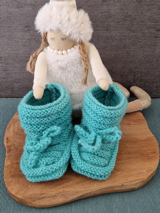 Chaussons n°2 "turquoise"